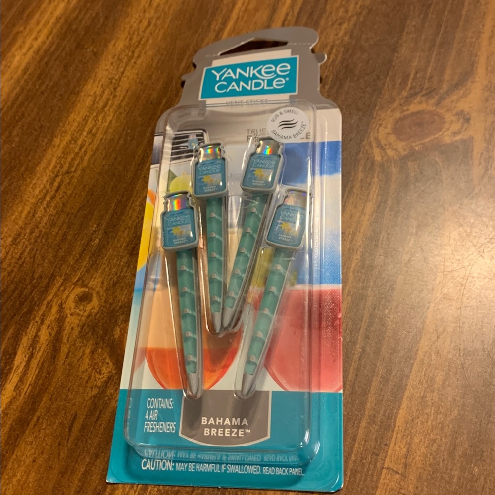 Yankee Candle Car Vent Sticks Bahama Breeze NIB